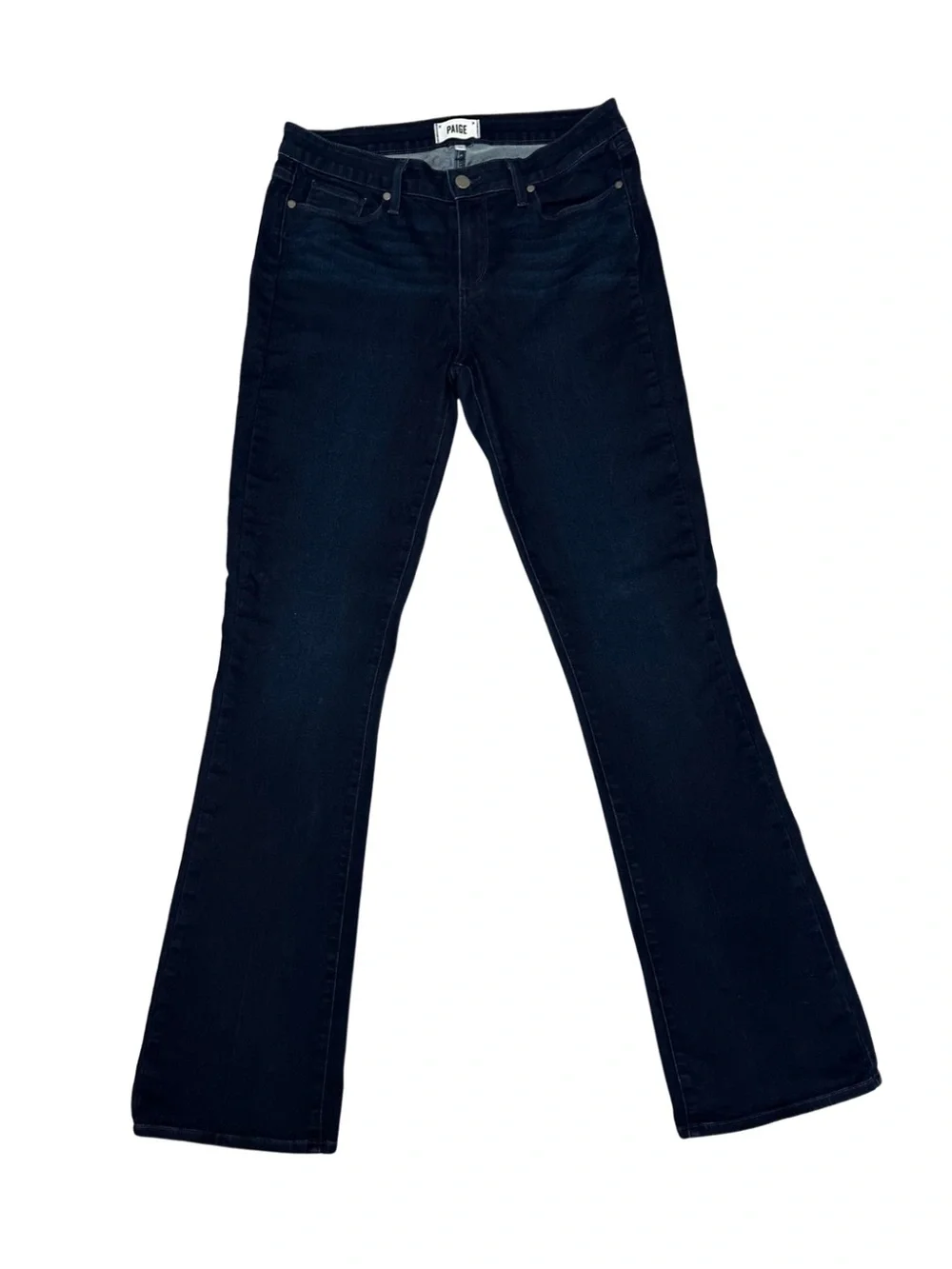 PAIGE Manhattan Dream Catcher Dark Wash Slim Bootcut Jeans USA Size 32 x 34 - Picture 2 of 11